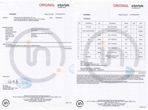 5-Zinc Sulphate Hepta. Intertek Report